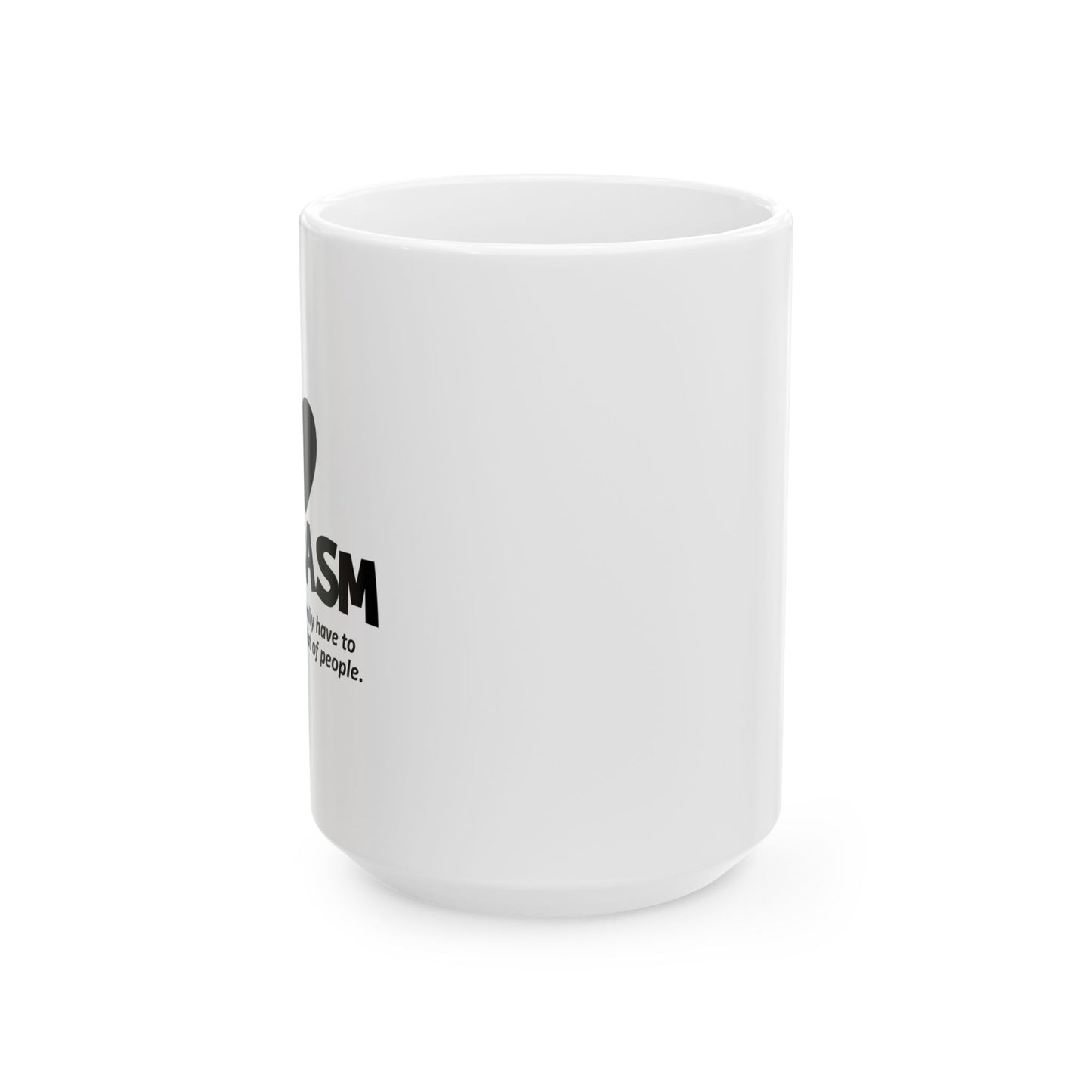 I HEART SARCASM FUNNY SARCASTIC WHITE MUG