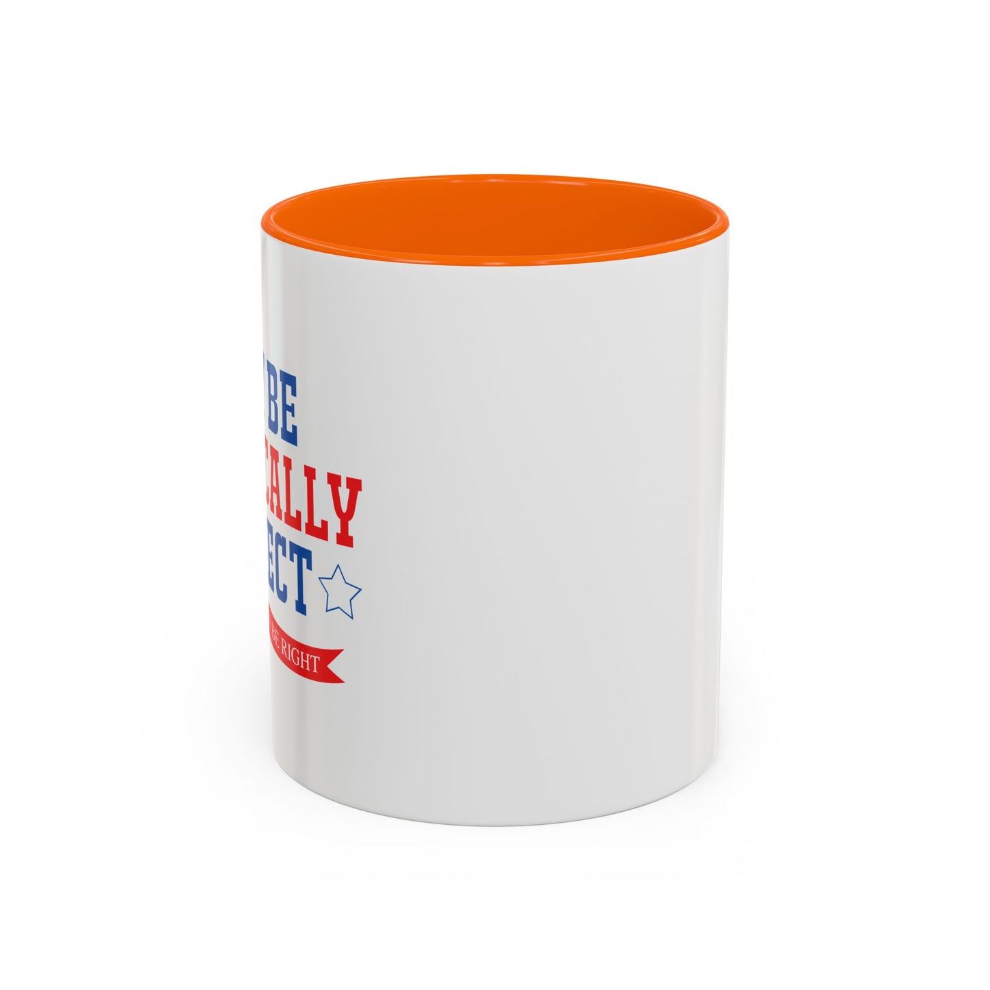 WHY BE POLITICALLY CORRECT Accent BiColor Funny Sarcastic Mug