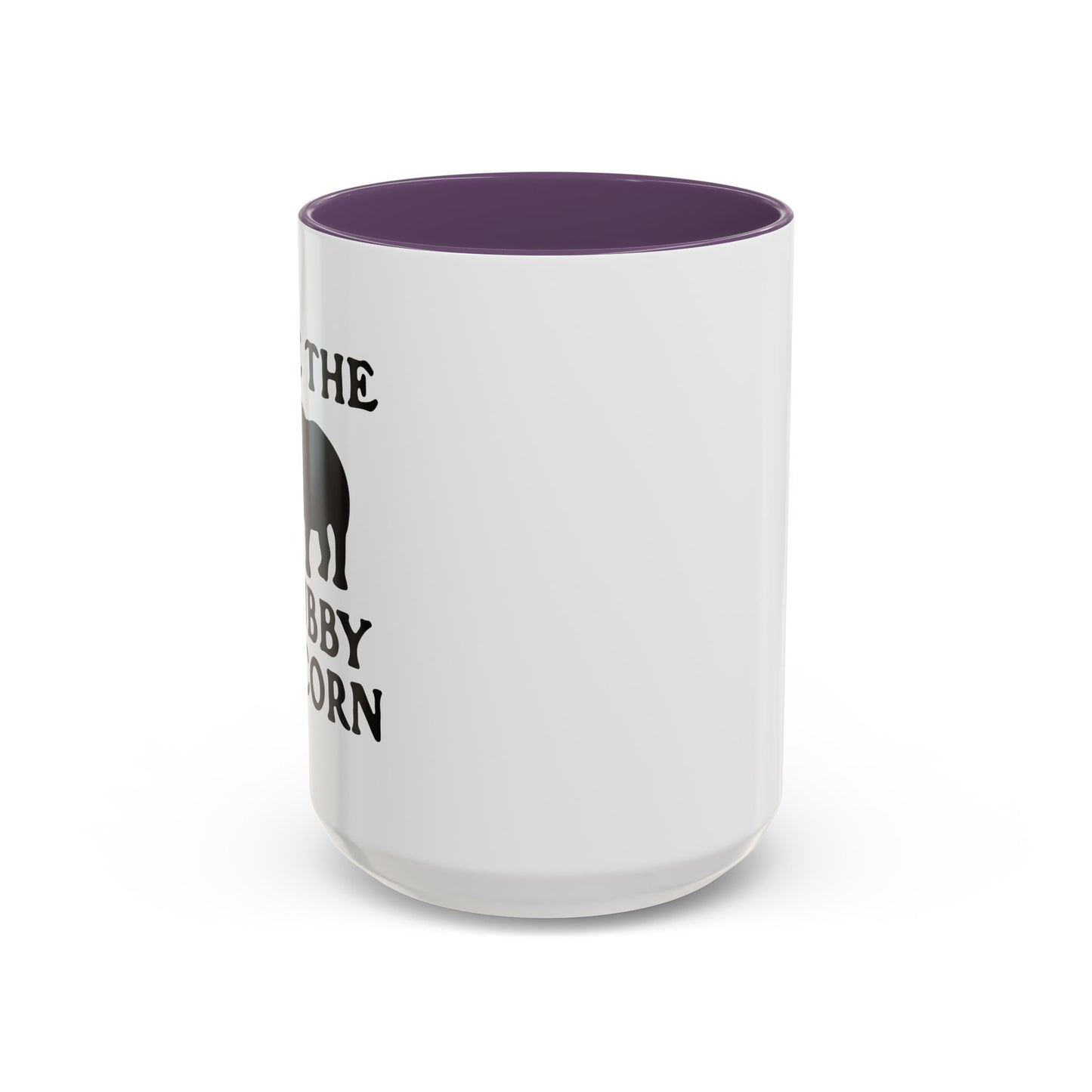 SAVE THE CHUBBY UNICORN Accent BiColor Funny Sarcastic Mug