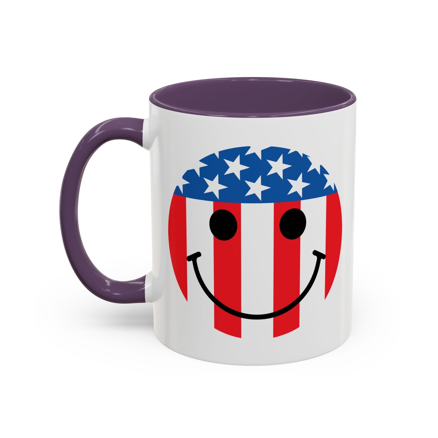 USA SMILY FLAG Accent BiColor Funny Sarcastic Mug