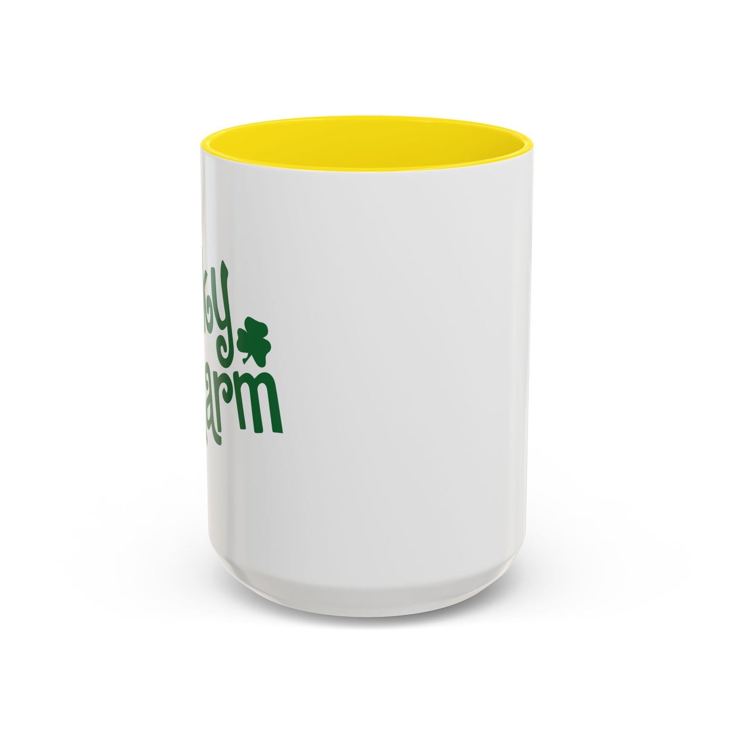 LUCKY CHARM Accent BiColor Funny Sarcastic Mug