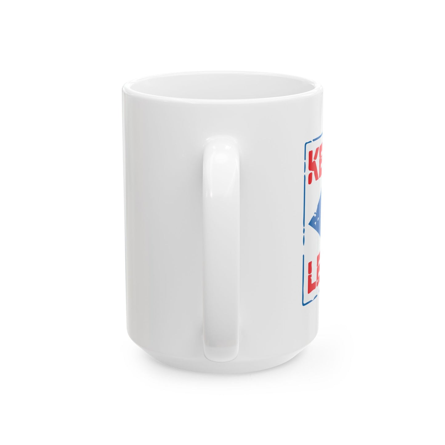 KEEP LEFT FUNNY SARCASTIC WHITE MUG