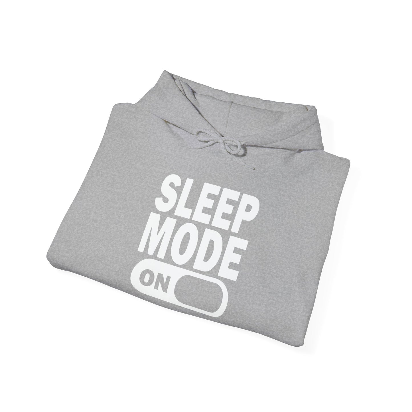 SLEEP MODE ON - Premium Unisex Funny Sarcastic Black Hoodie Sweatshirt