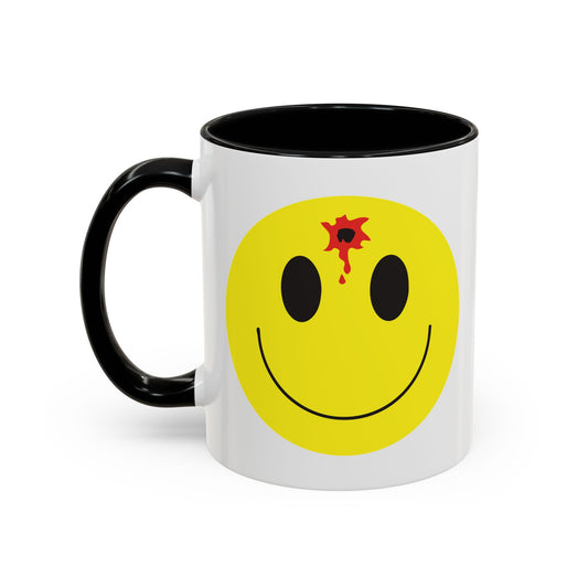 DEADSHOT HAPPY FACE Accent BiColor Funny Sarcastic Mug