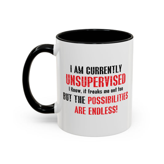 THE POSSIBILITIES ENDLESS Accent BiColor Funny Sarcastic Mug