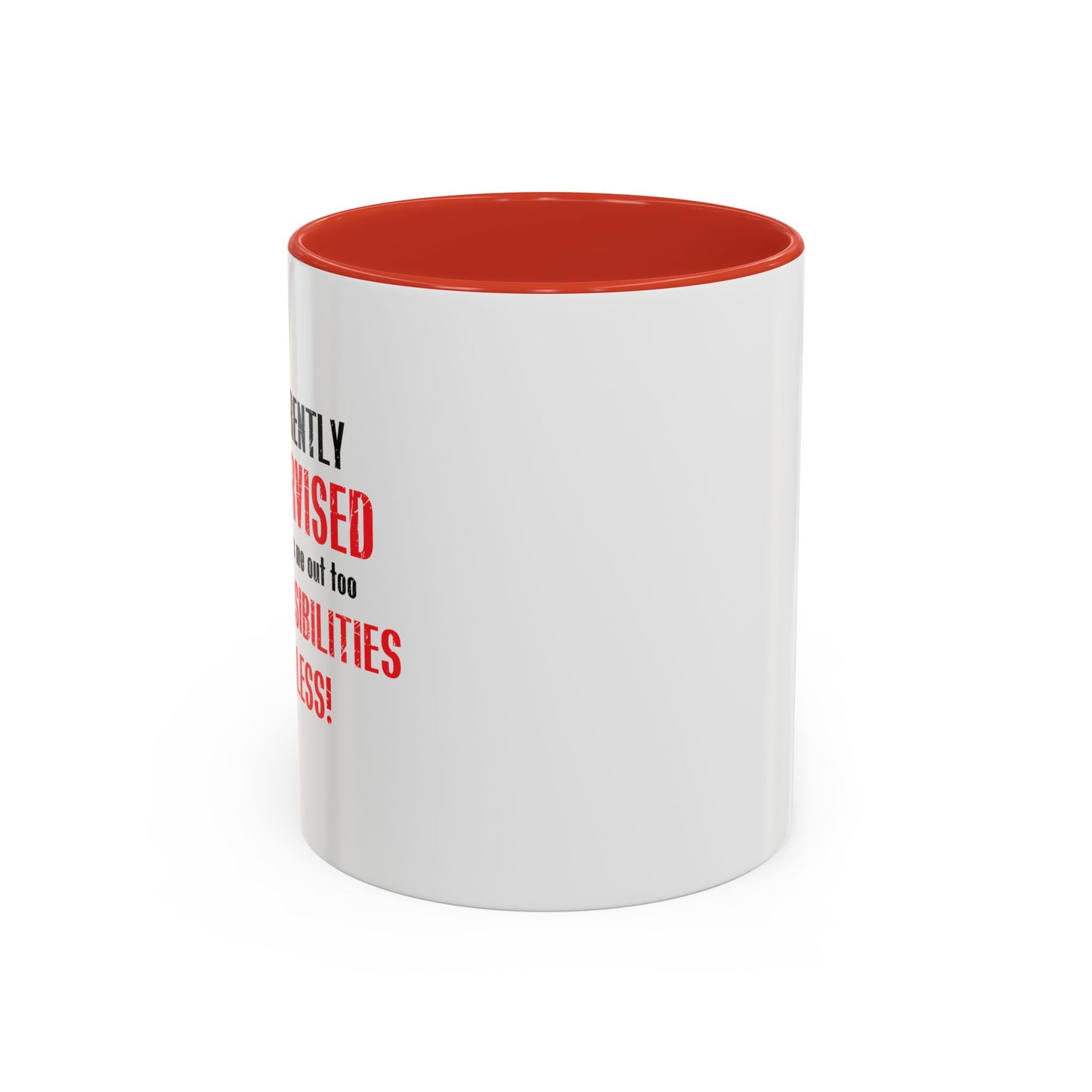 THE POSSIBILITIES ENDLESS Accent BiColor Funny Sarcastic Mug