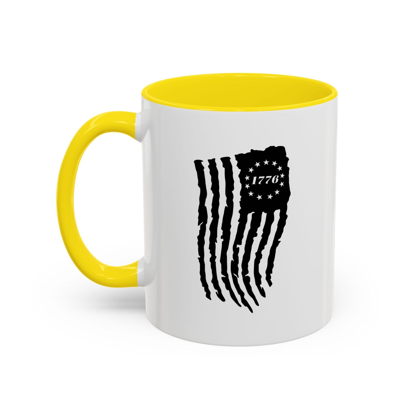 1776 BETSY FLAG Accent BiColor Funny Sarcastic Mug