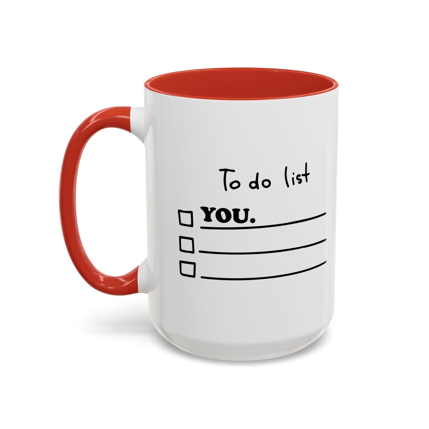 TO DO LIST Accent BiColor Funny Sarcastic Mug