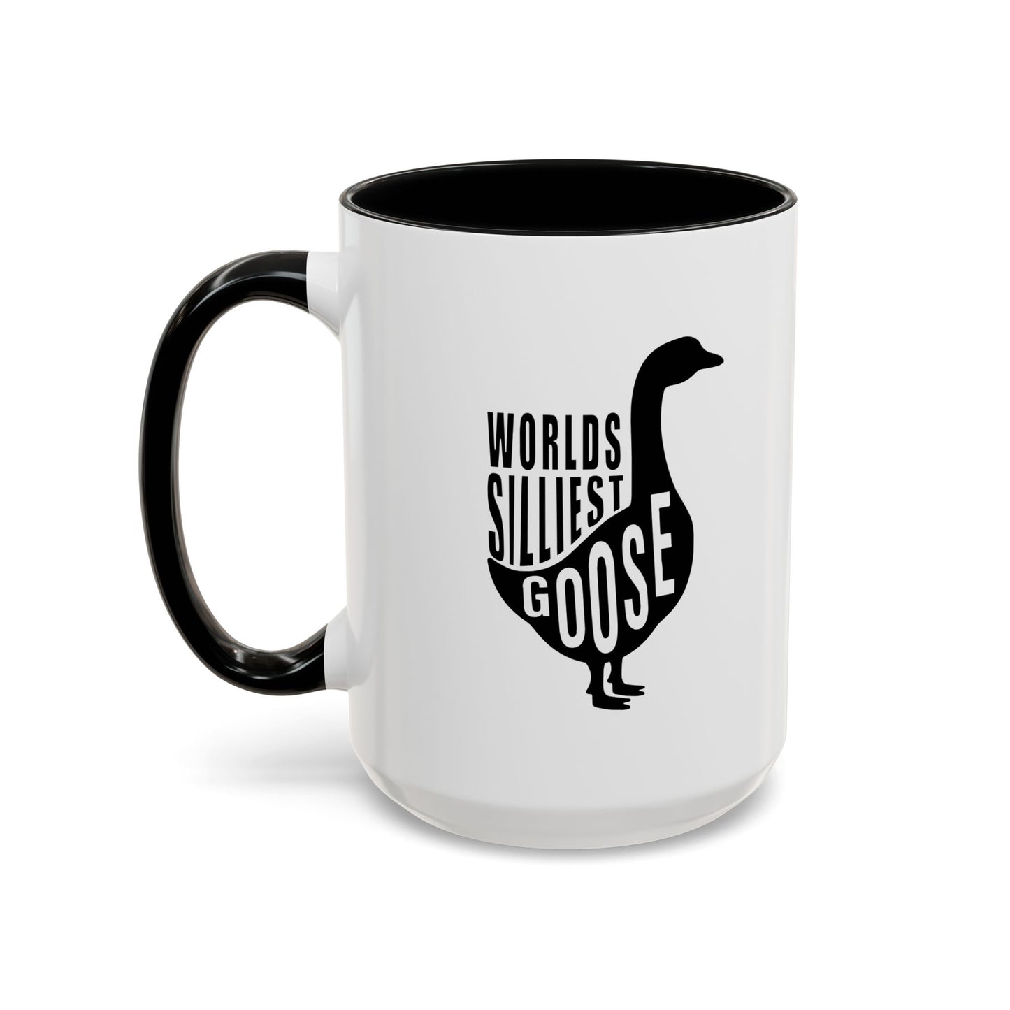 WORLDS SILLIEST GOOSE Accent BiColor Funny Sarcastic Mug