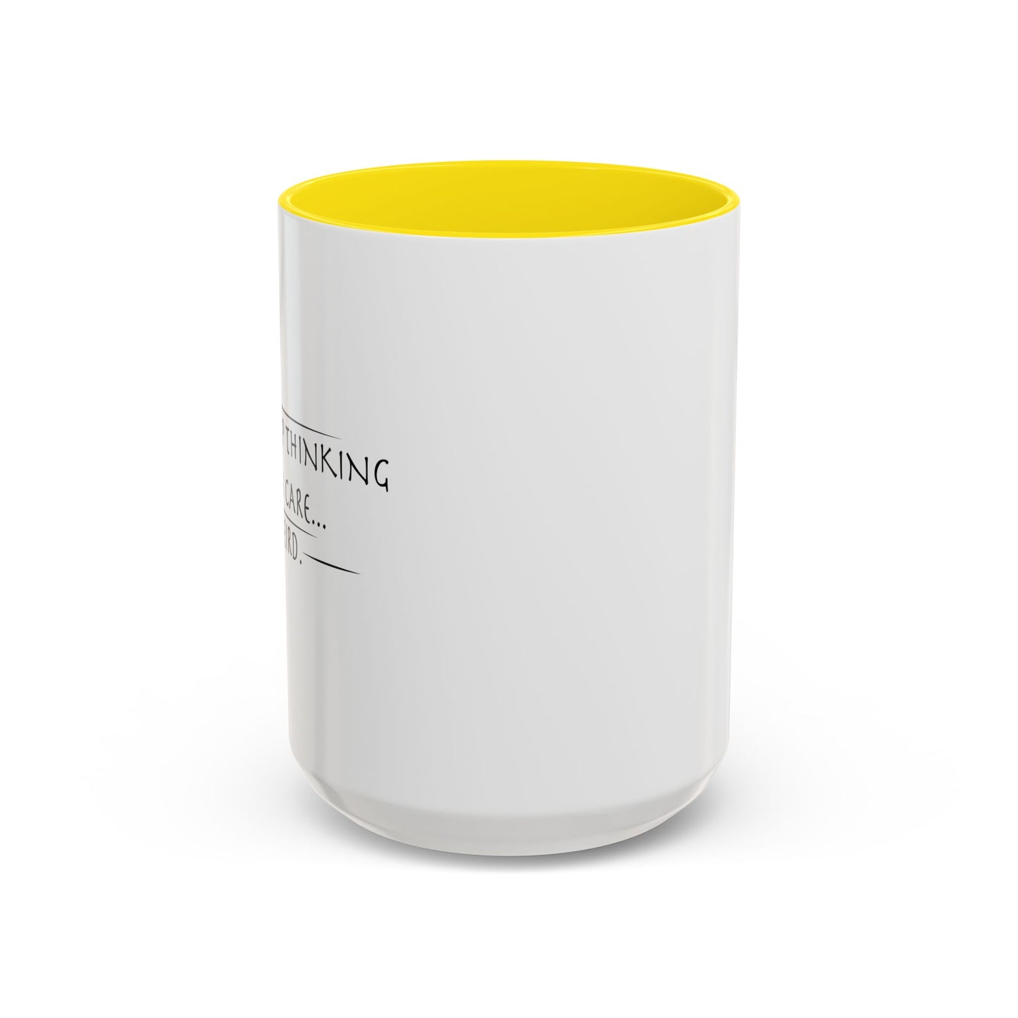 PEOPLE KEEP THINKING THAT I CARE... WEIRD. Accent BiColor Funny Sarcastic Mug