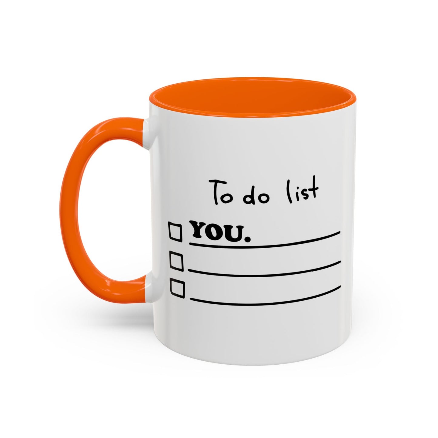 TO DO LIST Accent BiColor Funny Sarcastic Mug