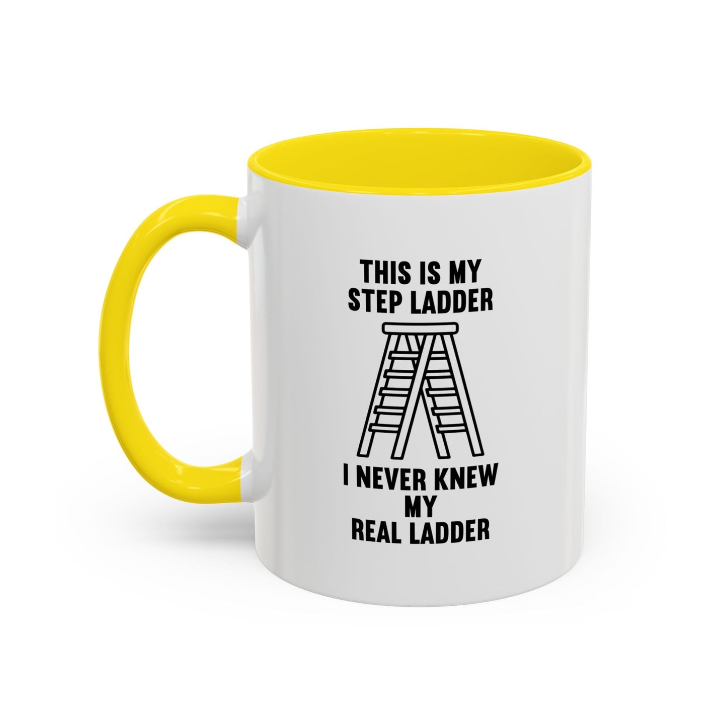 THIS IS MY STEP LADDER Accent BiColor Funny Sarcastic Mug