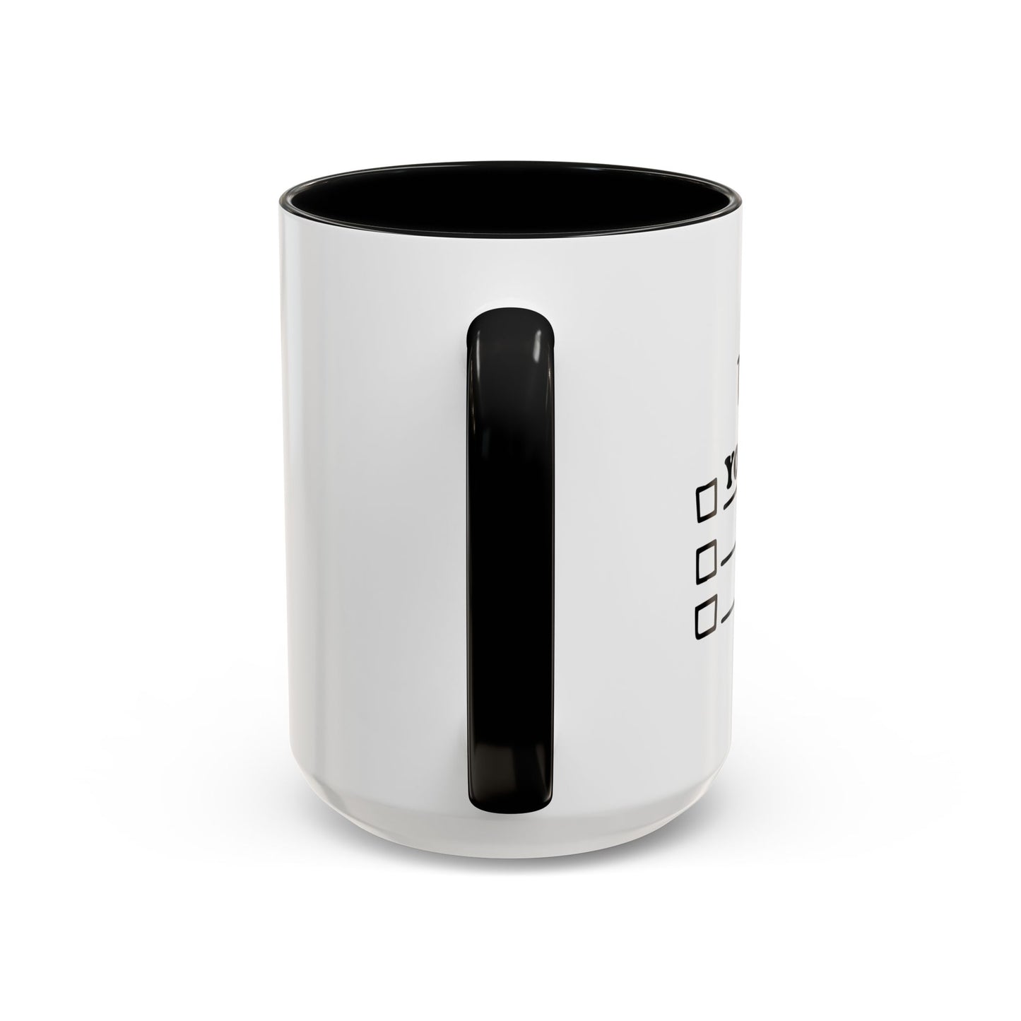 TO DO LIST Accent BiColor Funny Sarcastic Mug