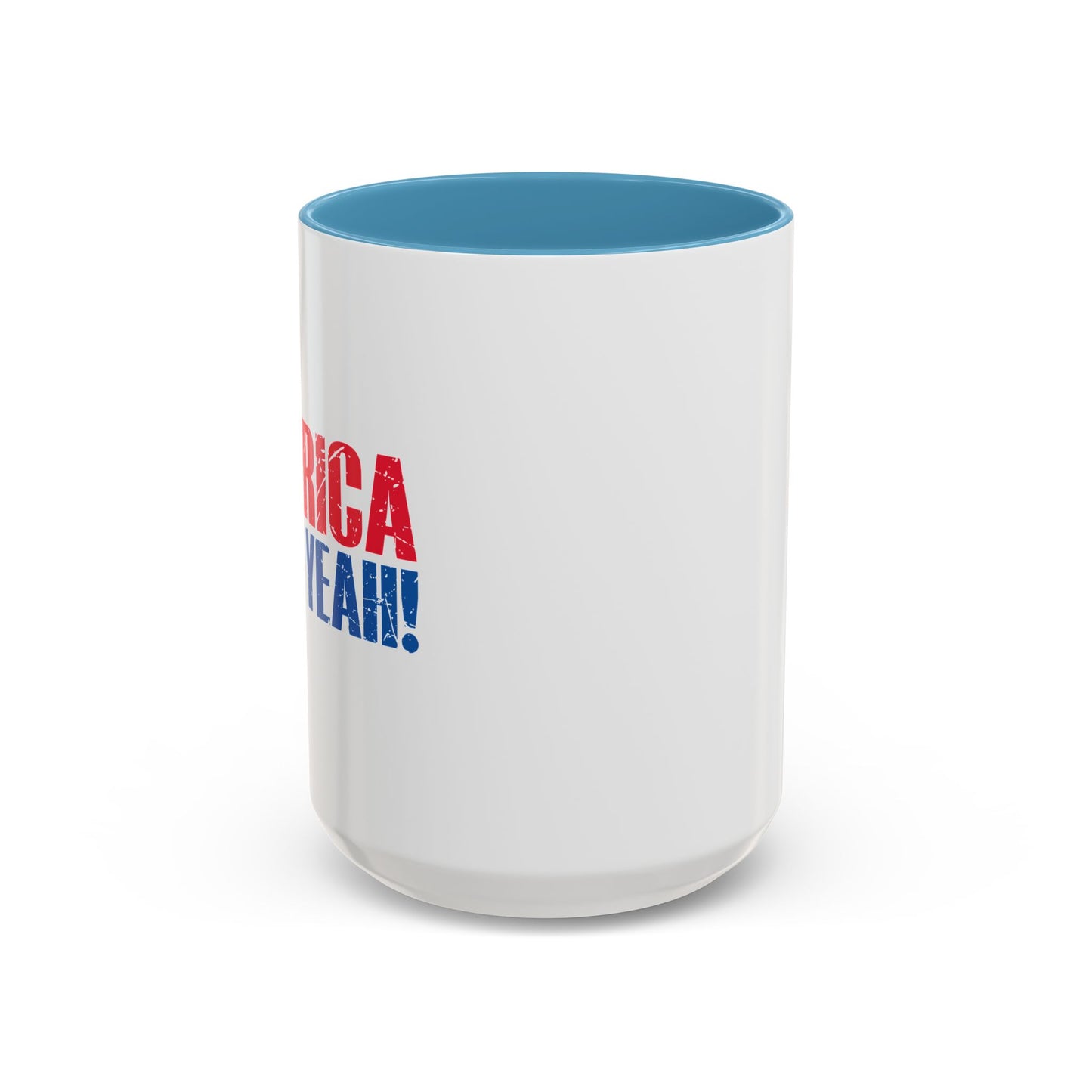 AMERICA FUCK YEAH Accent BiColor Funny Sarcastic Mug