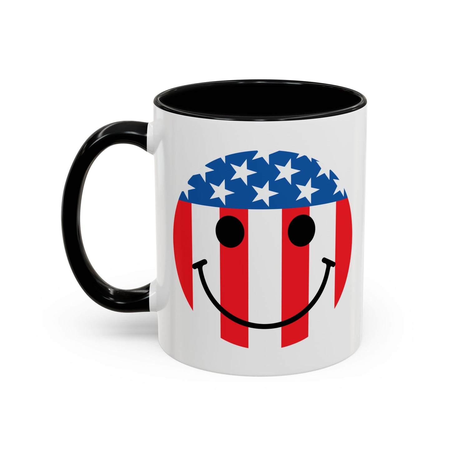 USA SMILY FLAG Accent BiColor Funny Sarcastic Mug