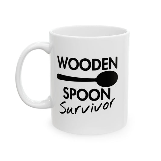 WOODEN SPOON SURVIVOR FUNNY SARCASTIC MUG