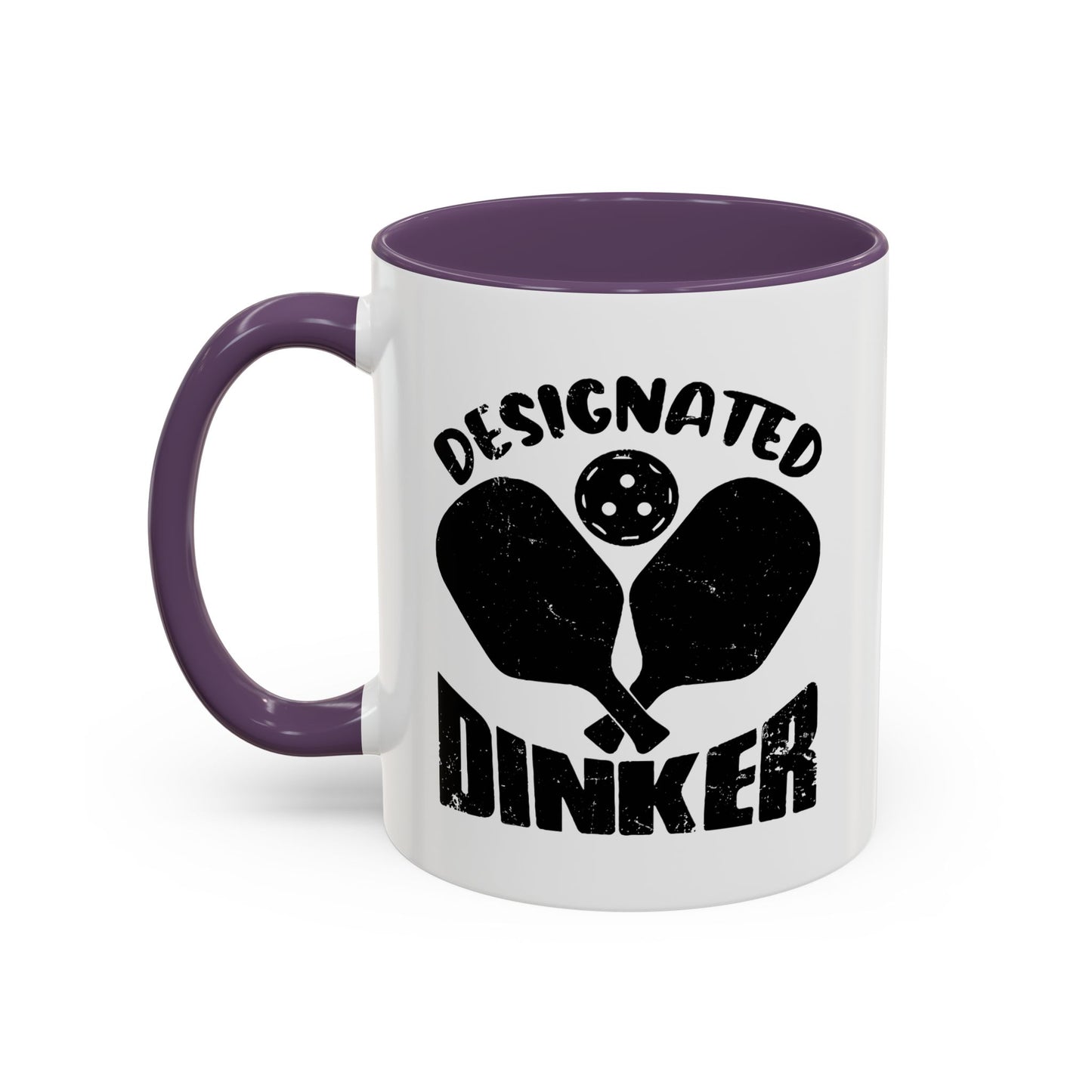 DESIGNATED DRINKER Accent BiColor Funny Sarcastic Mug