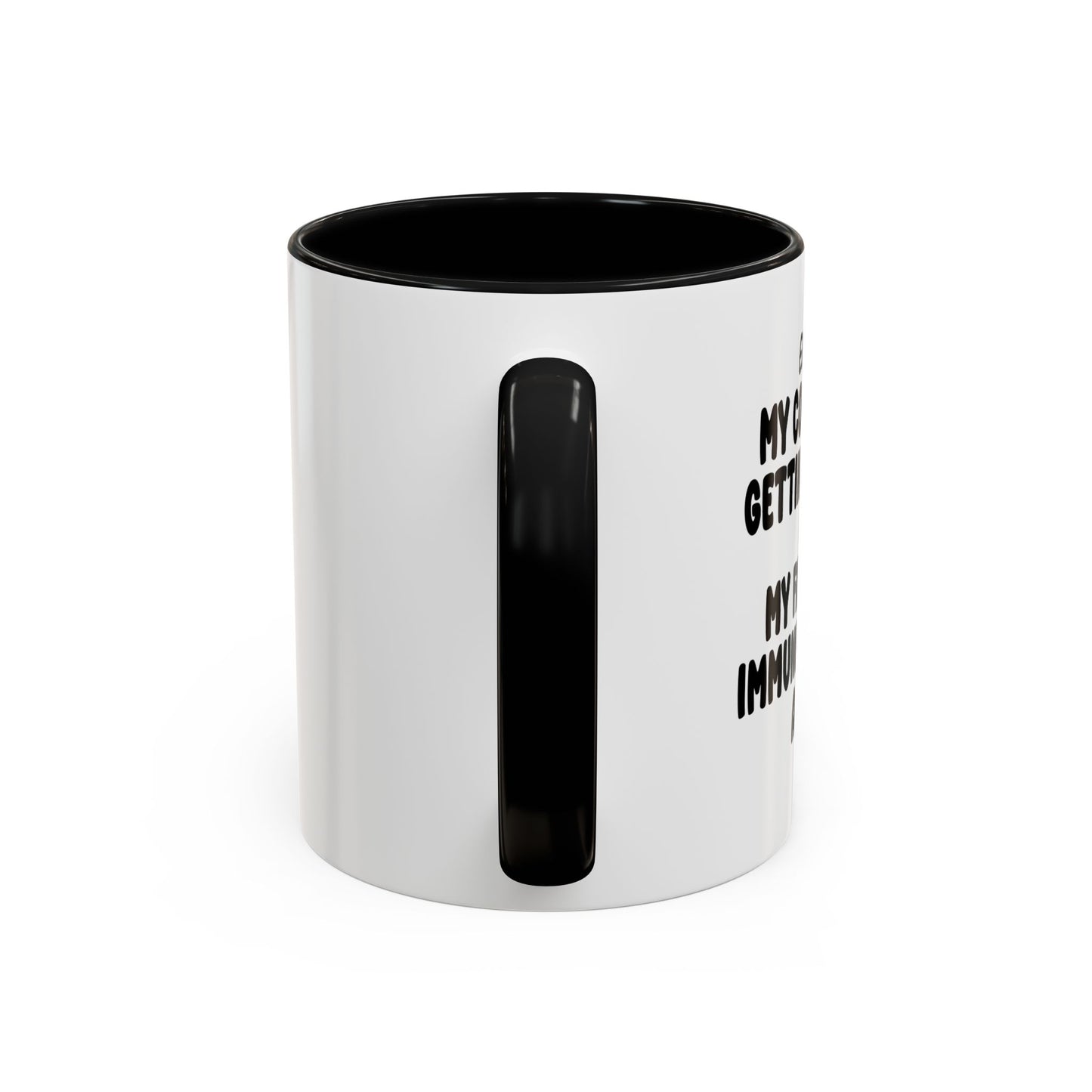 MY COOKING IS GETTING BETTER Accent BiColor Funny Sarcastic Mug