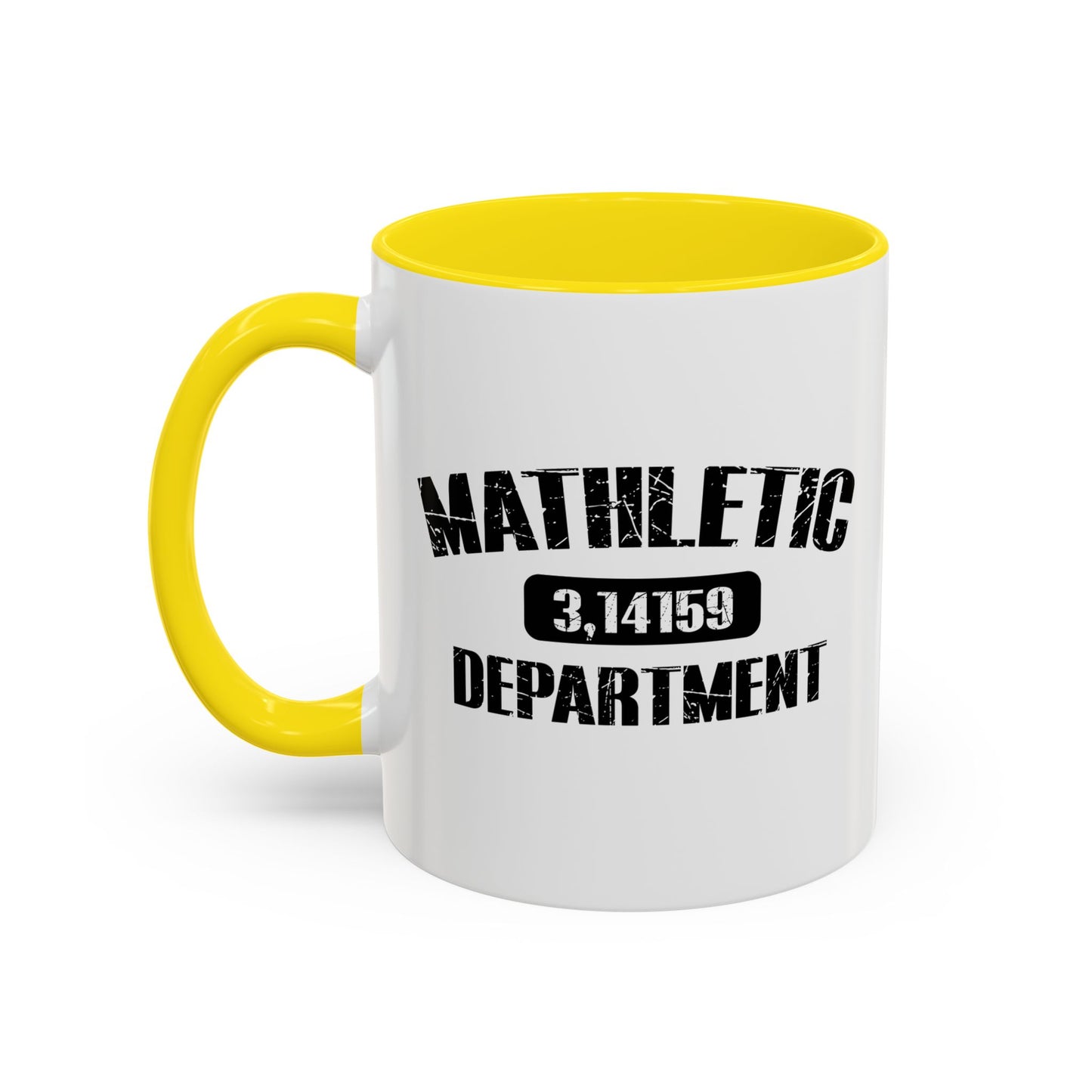 MATHLETIC DEPARTMENT Accent BiColor Funny Sarcastic Mug