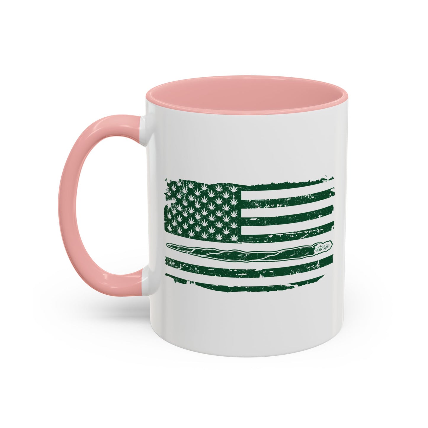 420 FLAG Accent BiColor Funny Sarcastic Mug