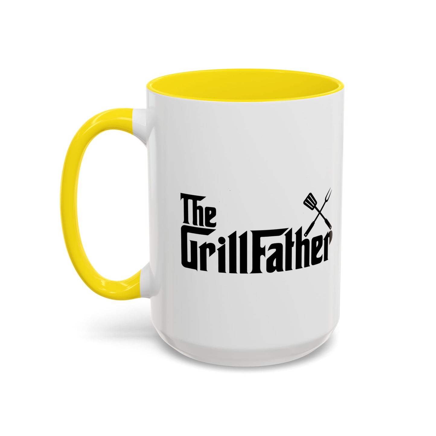 THE GRILLFATHER Accent BiColor Funny Sarcastic Mug