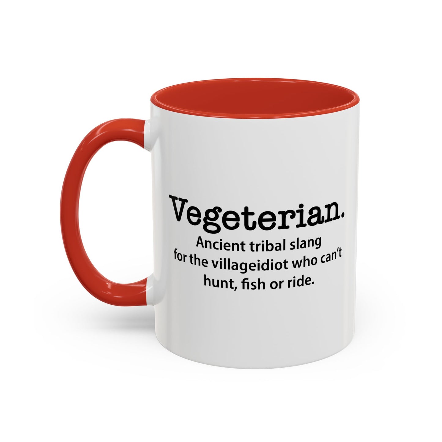 Vegeterian Accent BiColor Funny Sarcastic Mug