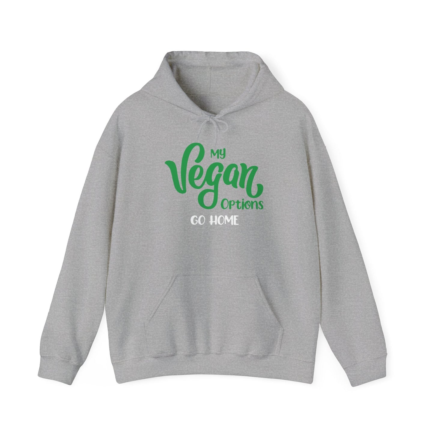 MY VEGAN OPTIONS - Premium Unisex Funny Sarcastic Black Hoodie Sweatshirt