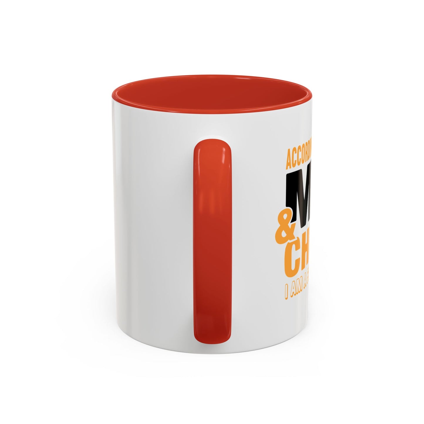 I AM A FAMILY OF FOUR Accent BiColor Funny Sarcastic Mug