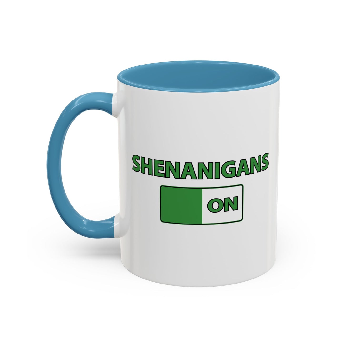 SHENANIGANS ON Accent BiColor Funny Sarcastic Mug