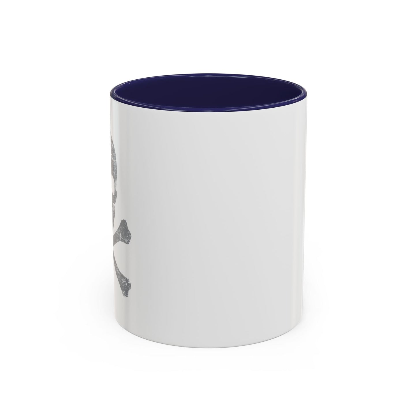 GRAY SKULL BONES Accent BiColor Funny Sarcastic Mug