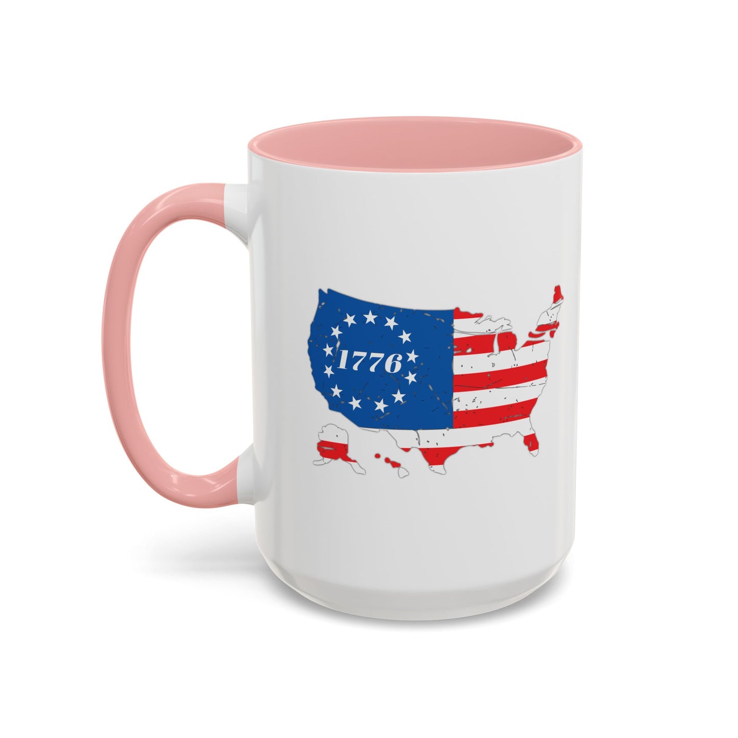 BETSY FLAG USA MAP Accent BiColor Funny Sarcastic Mug