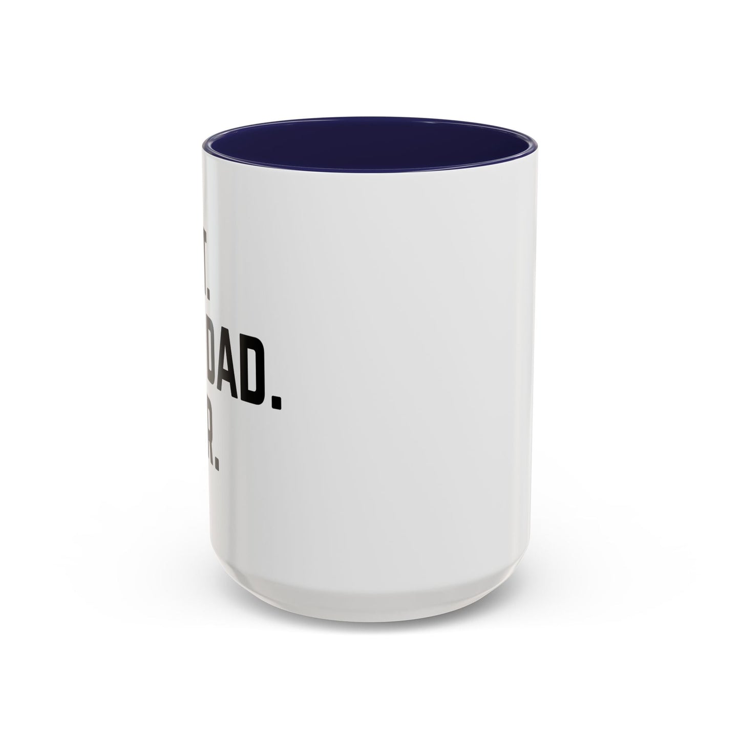 BEST CAT DAD EVER Accent BiColor Funny Sarcastic Mug