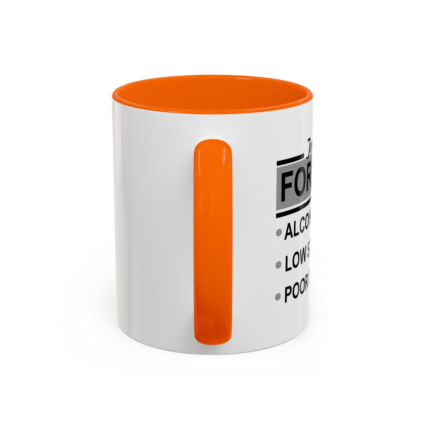 TONIGHT'S FORECAST Accent BiColor Funny Sarcastic Mug