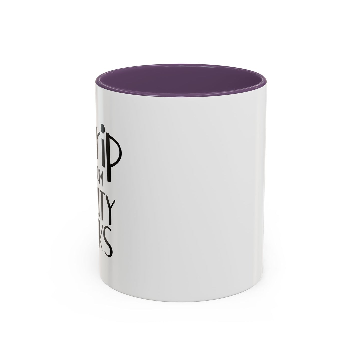 I Don't Trip I Do Random Gravity Checks Accent BiColor Funny Sarcastic Mug