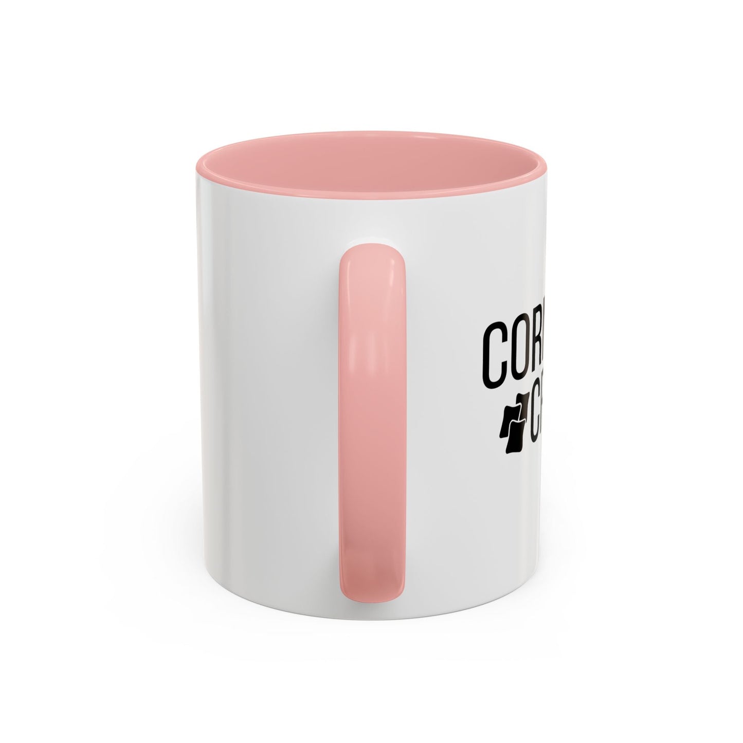 CORNHOLE CREW Accent BiColor Funny Sarcastic Mug