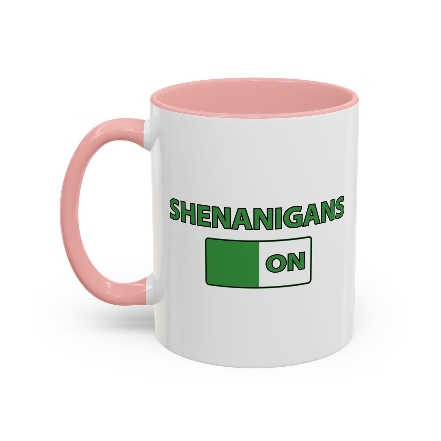 SHENANIGANS ON Accent BiColor Funny Sarcastic Mug