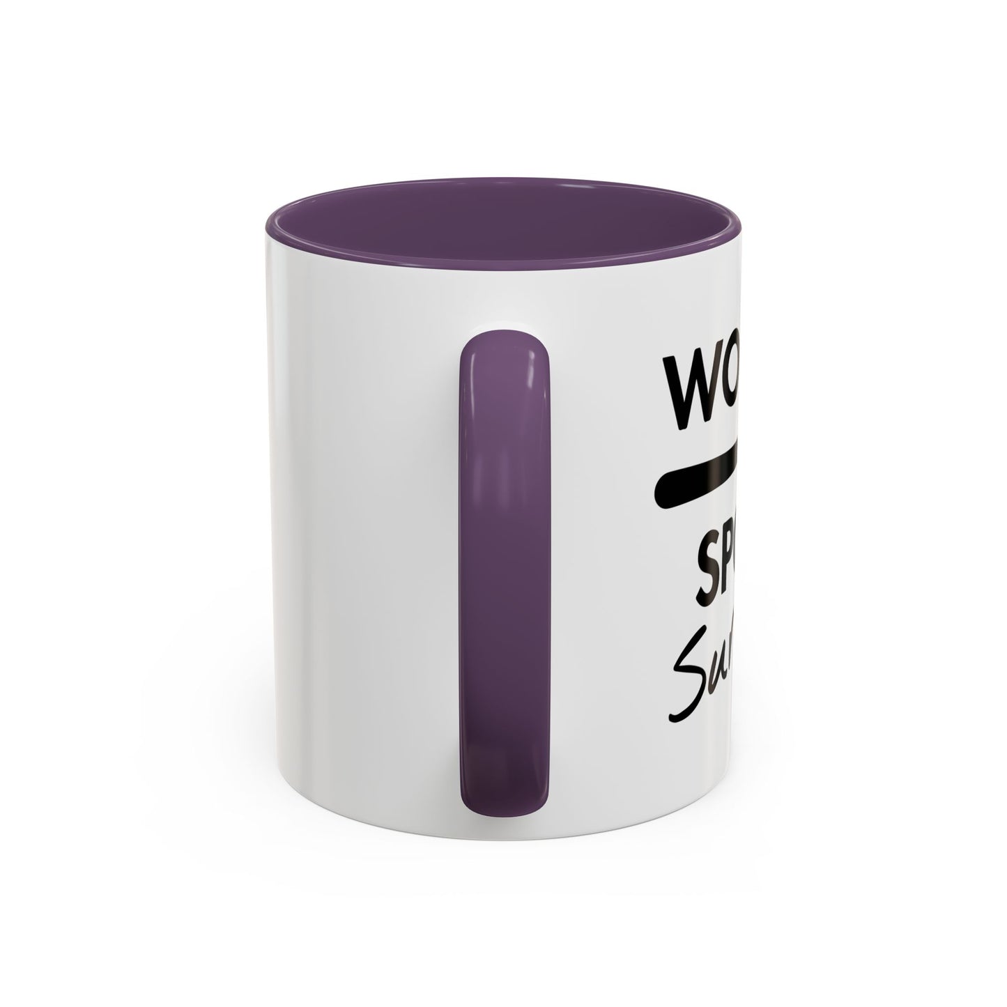 WOODEN SPOON SURVIVOR Accent BiColor Funny Sarcastic Mug