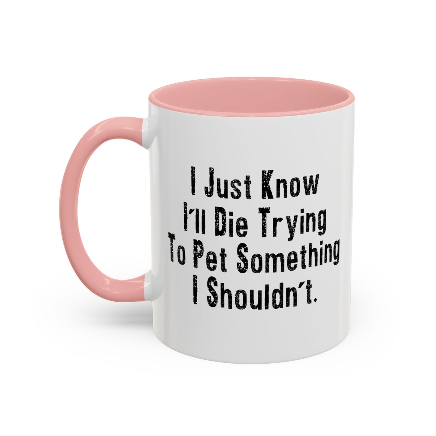 PET SOMETHING I SHOULDN'T Accent BiColor Funny Sarcastic Mug