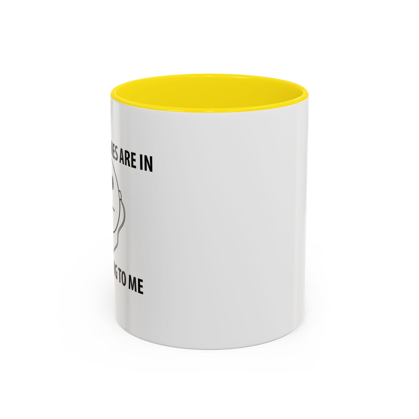 STOP TALKING TO ME Accent BiColor Funny Sarcastic Mug