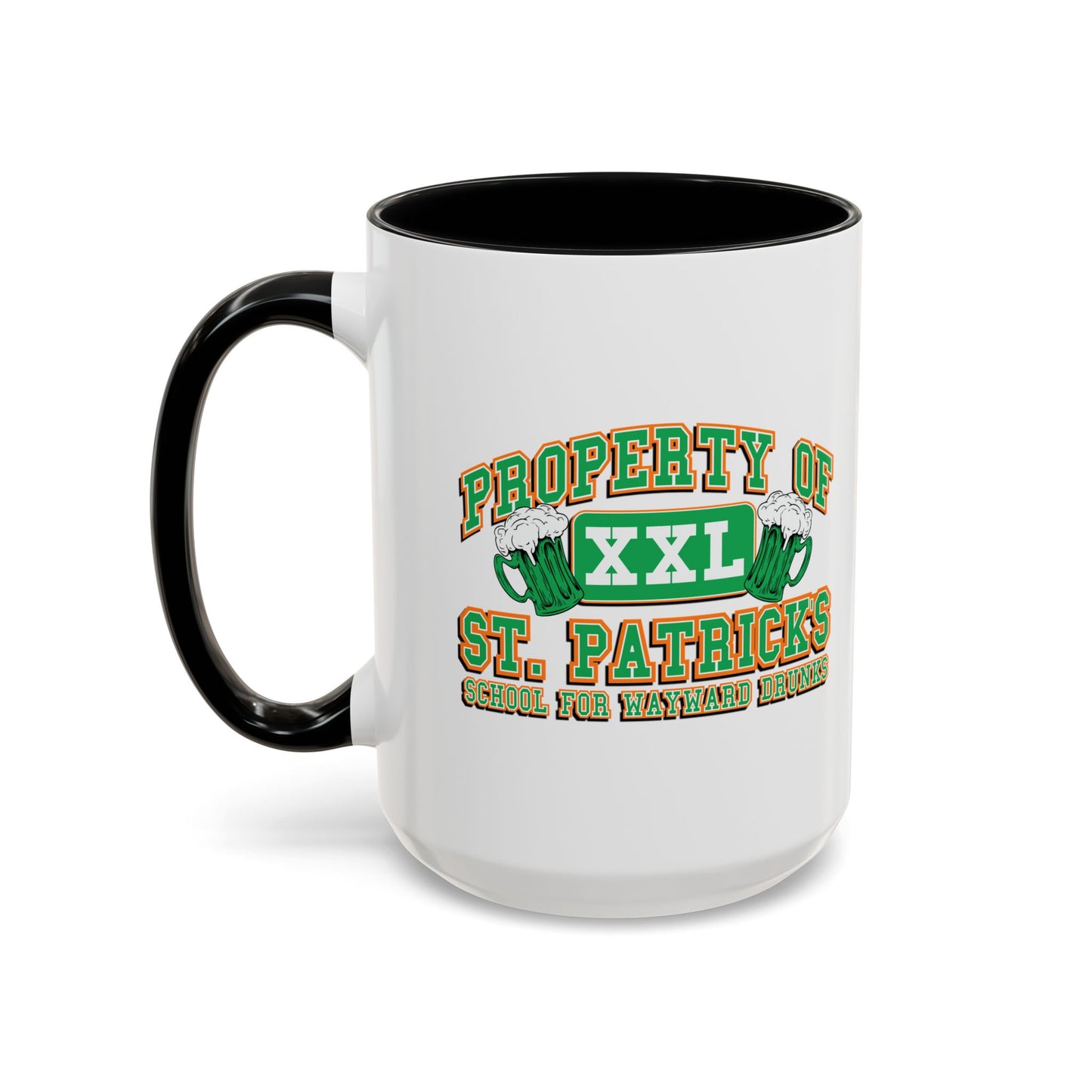 PROPERTY OF ST. PATRICKS Accent BiColor Funny Sarcastic Mug