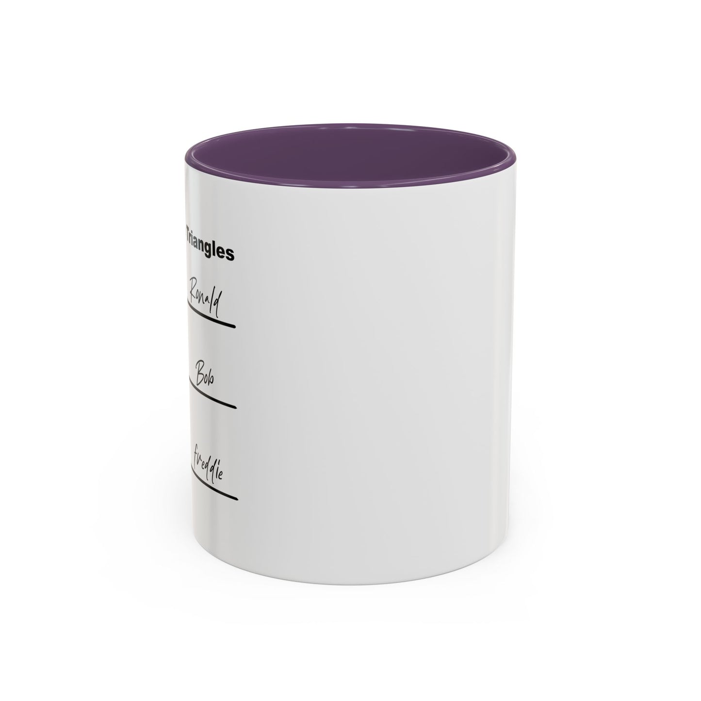 NAME THE TRIANGLES Accent BiColor Funny Sarcastic Mug