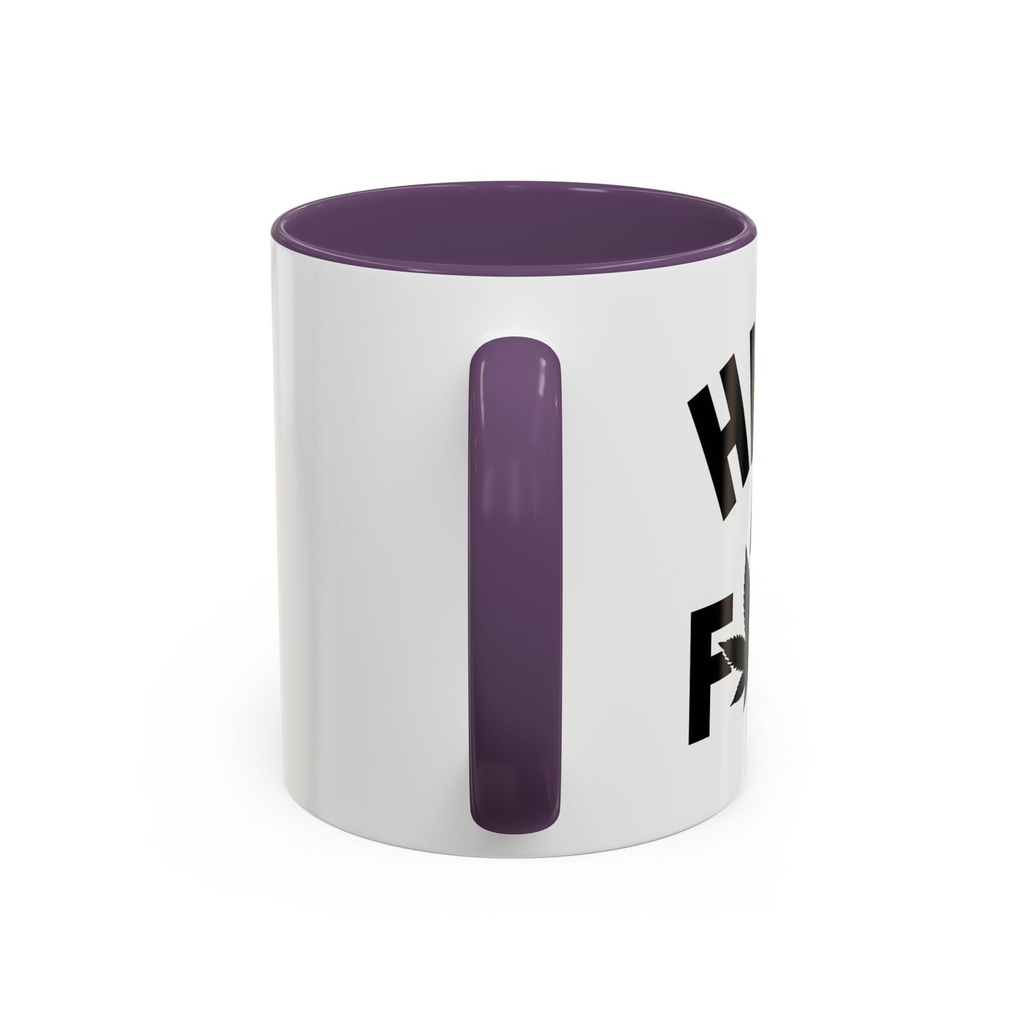 HIGH AS FUCK Accent BiColor Funny Sarcastic Mug