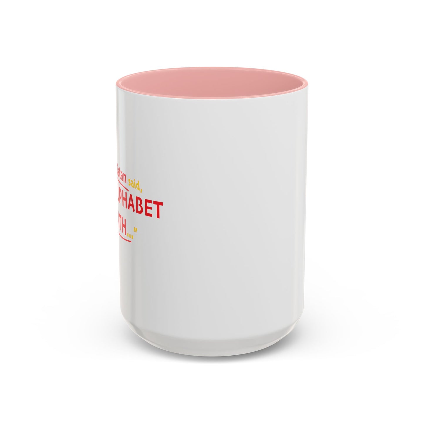 SATAN & MATH Accent BiColor Funny Sarcastic Mug