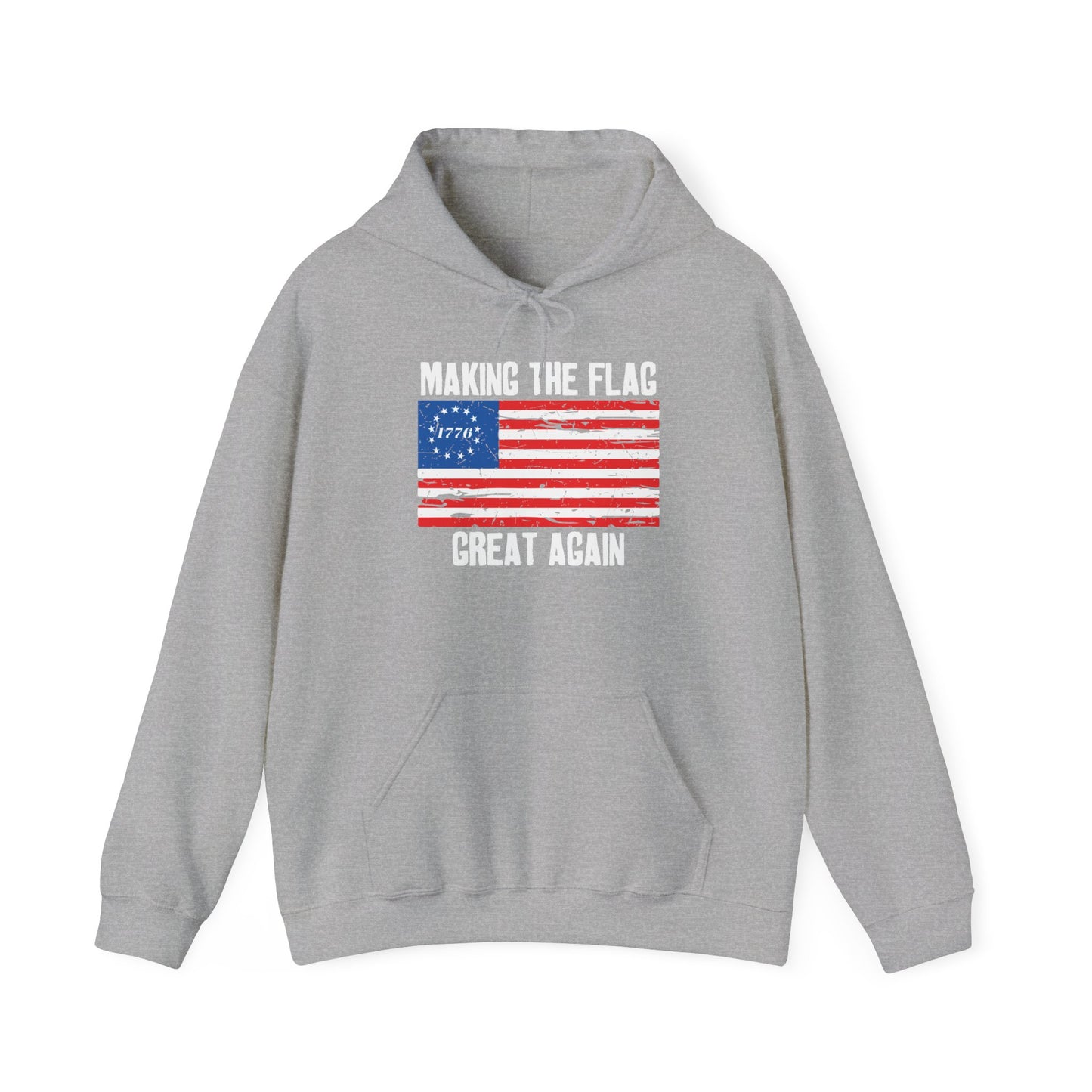 MAKING THE BETSY ROSE FLAG GREAT AGAIN - Premium Unisex Funny Sarcastic Black Hoodie Sweatshirt