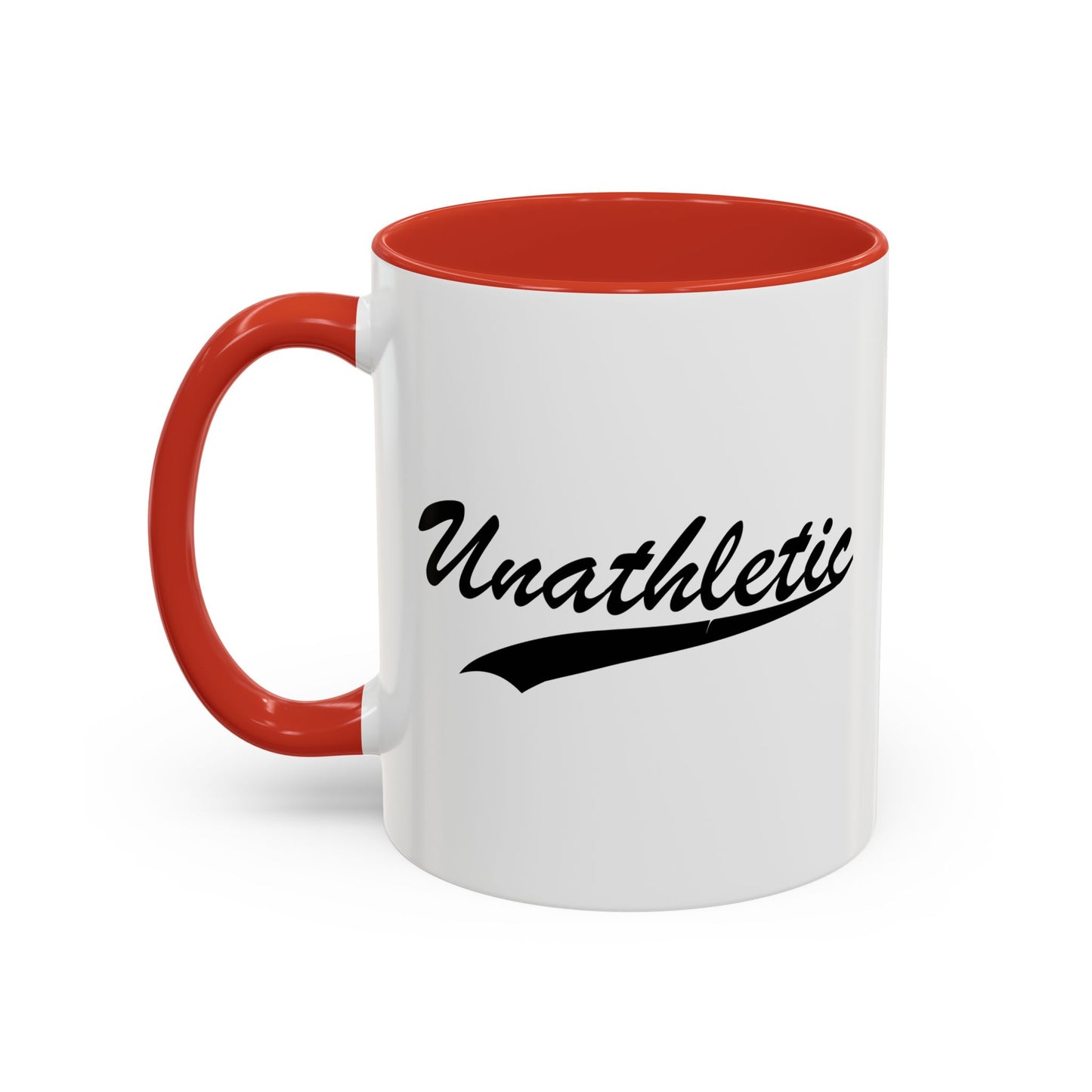 UNATHLETIC Accent BiColor Funny Sarcastic Mug