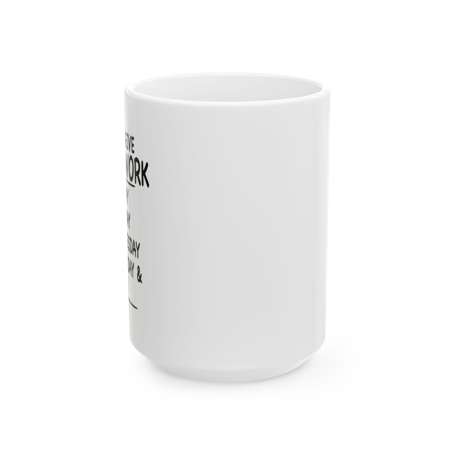 GIVE 100% AT WORK FUNNY SARCASTIC MUG