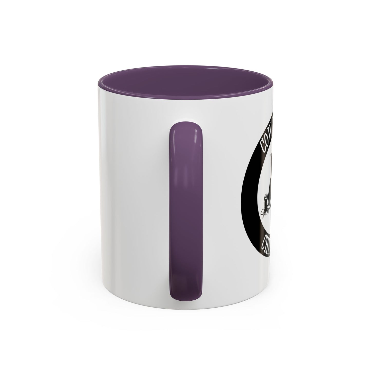 COW TIPPING CHAMP Accent BiColor Funny Sarcastic Mug