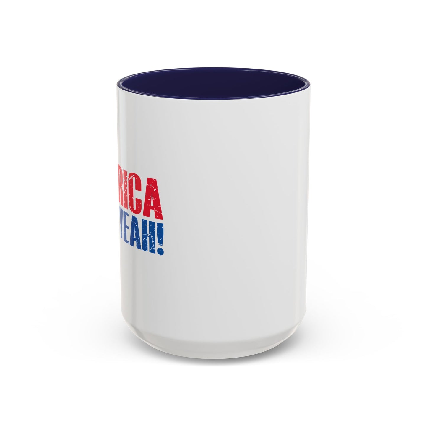 AMERICA FUCK YEAH Accent BiColor Funny Sarcastic Mug