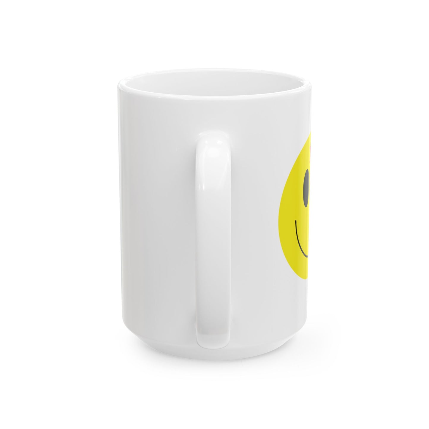 DEADSHOT HAPPY FACE FUNNY SARCASTIC WHITE MUG