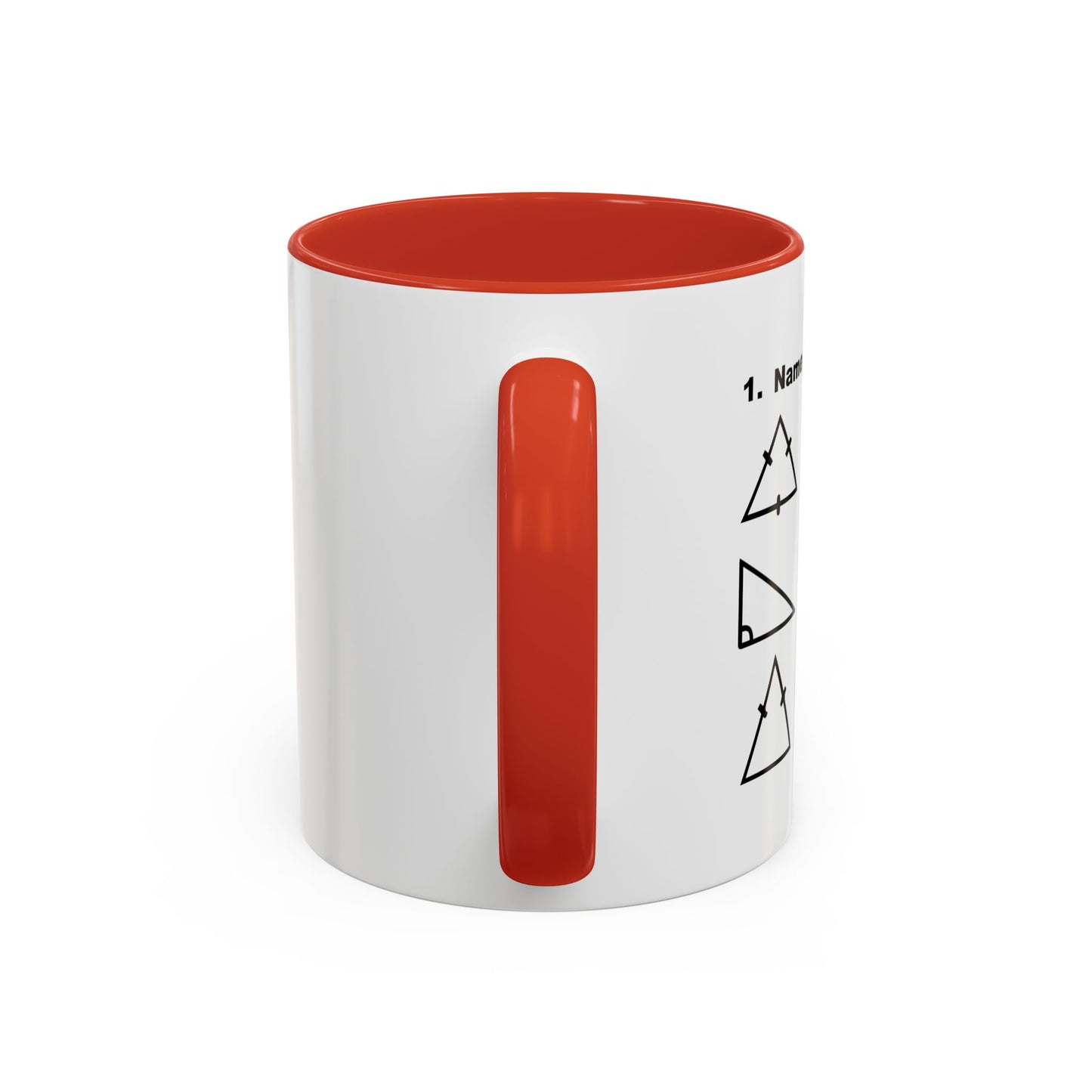 NAME THE TRIANGLES Accent BiColor Funny Sarcastic Mug